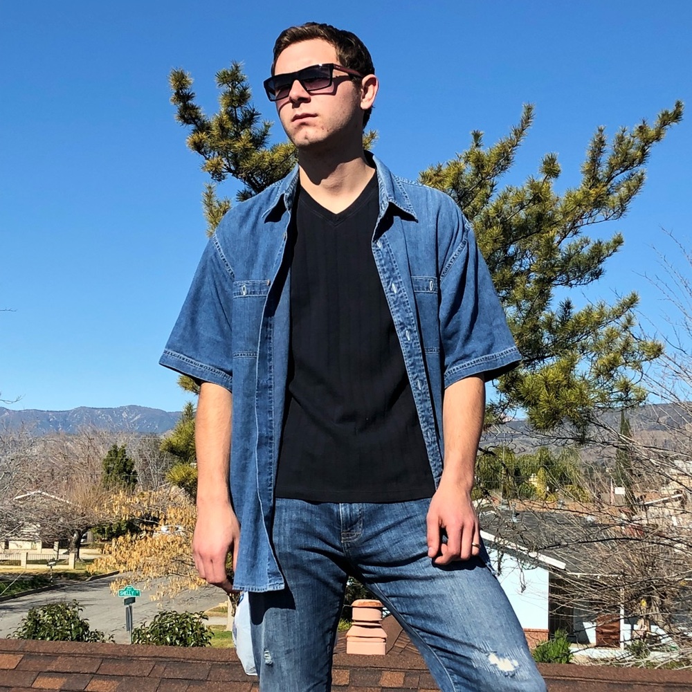 Indigo Denim Tommy Bahama Button up